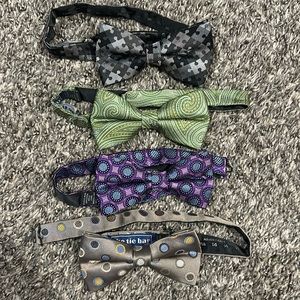 Tie Bar Adjustable Bow Ties
